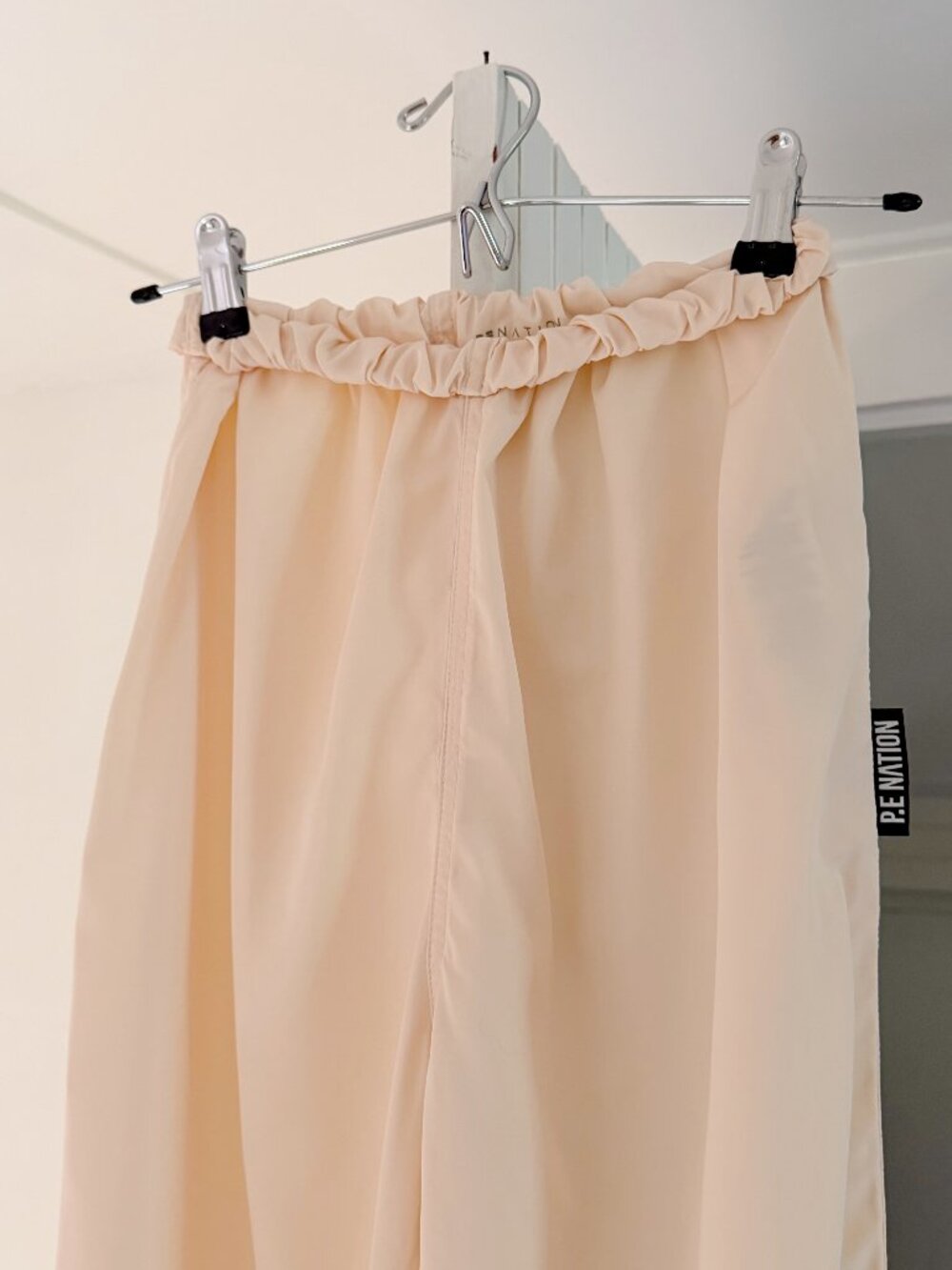 P.E Nation First Position Wide Leg Track Pants Pearled Ivory NWOT Size XS $149 - Picture 10 of 12